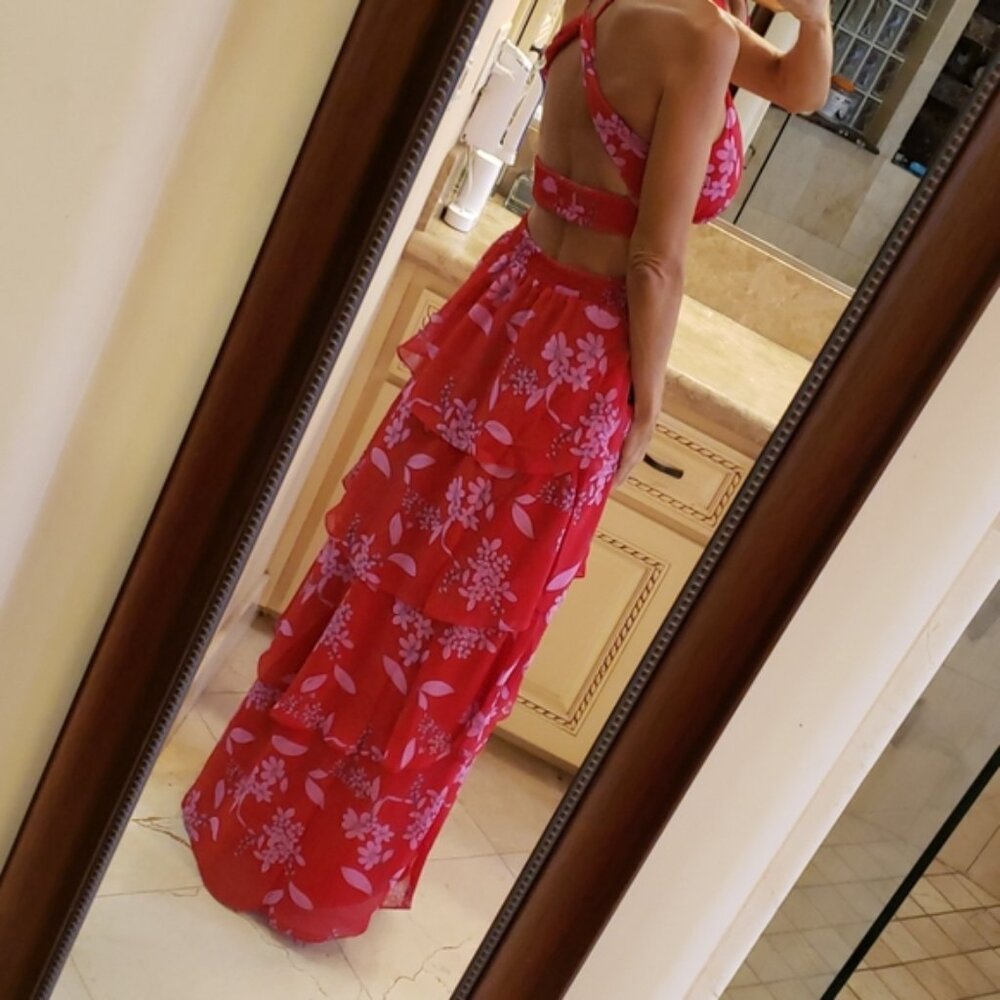 Express tiered floral print maxi dress. Size: XS. NWT - Picture 10 of 15